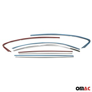 Ford Focus Window Trim - Omac - S.Steel - Gloss Silver - 2018-2024